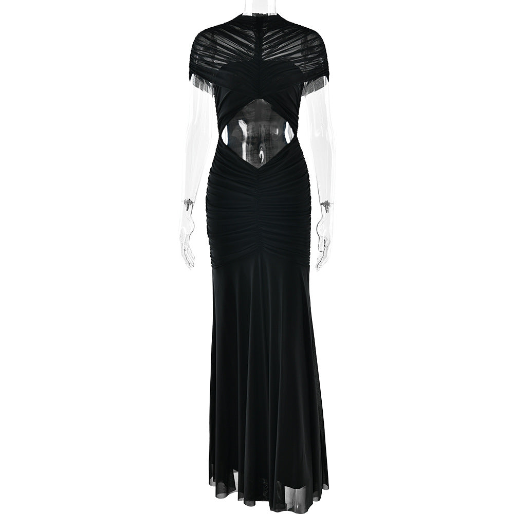 Elegant Mermaid Evening Dress with Cut-Out Details