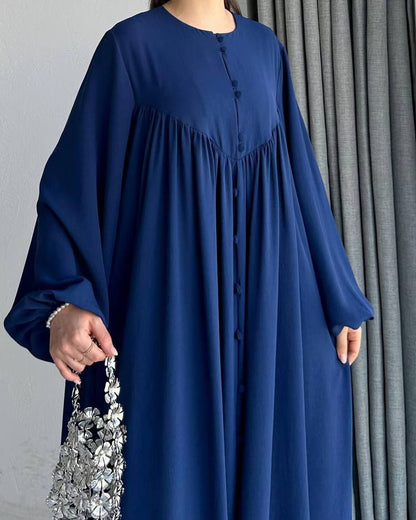 Elegant Muslim Dress with A-line Silhouette