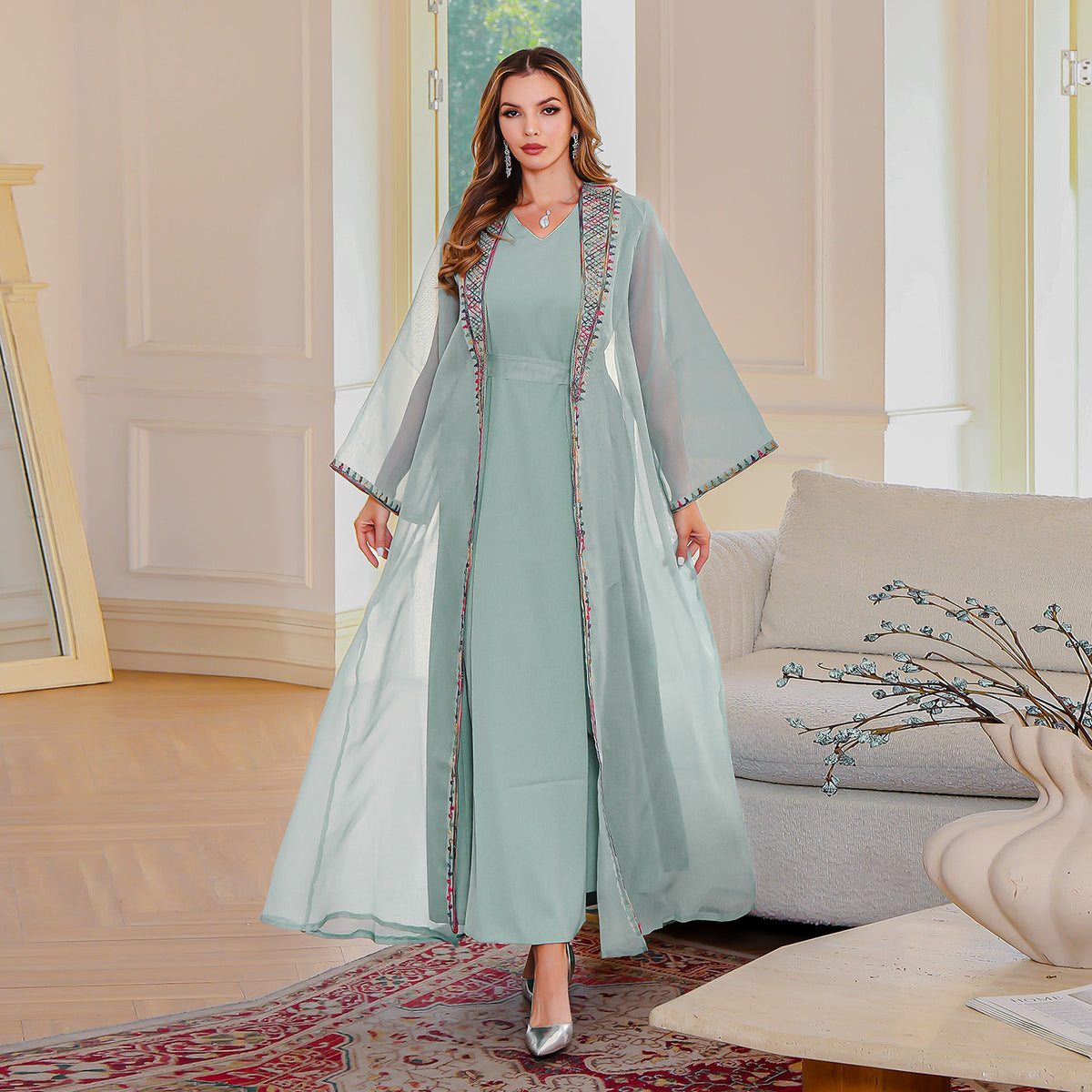 Elegant Muslim Two-Piece Dress
