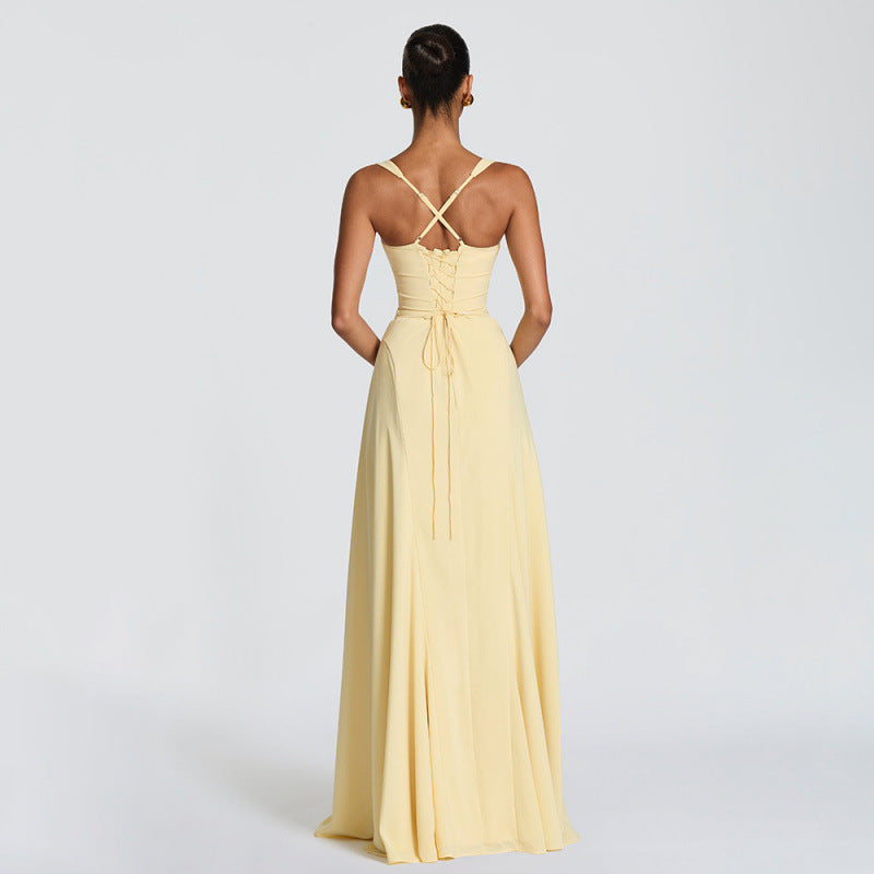 Elegant Off-Shoulder Evening Gown