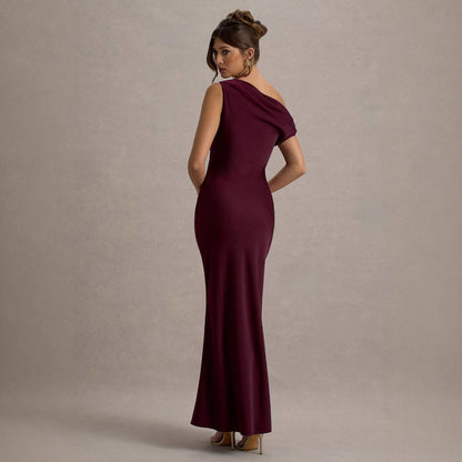 Elegant Off-Shoulder Long Dress