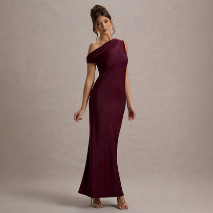 Elegant Off-Shoulder Long Dress
