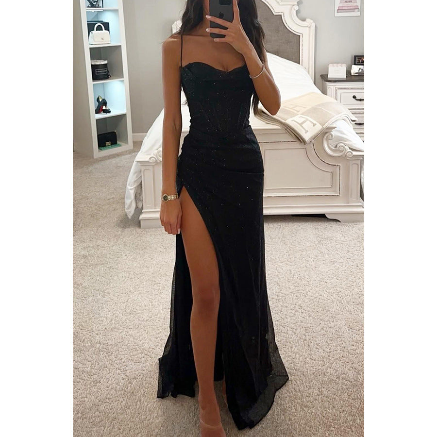 Elegant Off-Shoulder Long Evening Dress