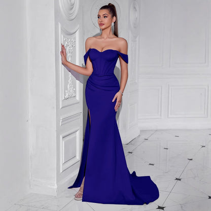 Elegant One-Shoulder Evening Dress