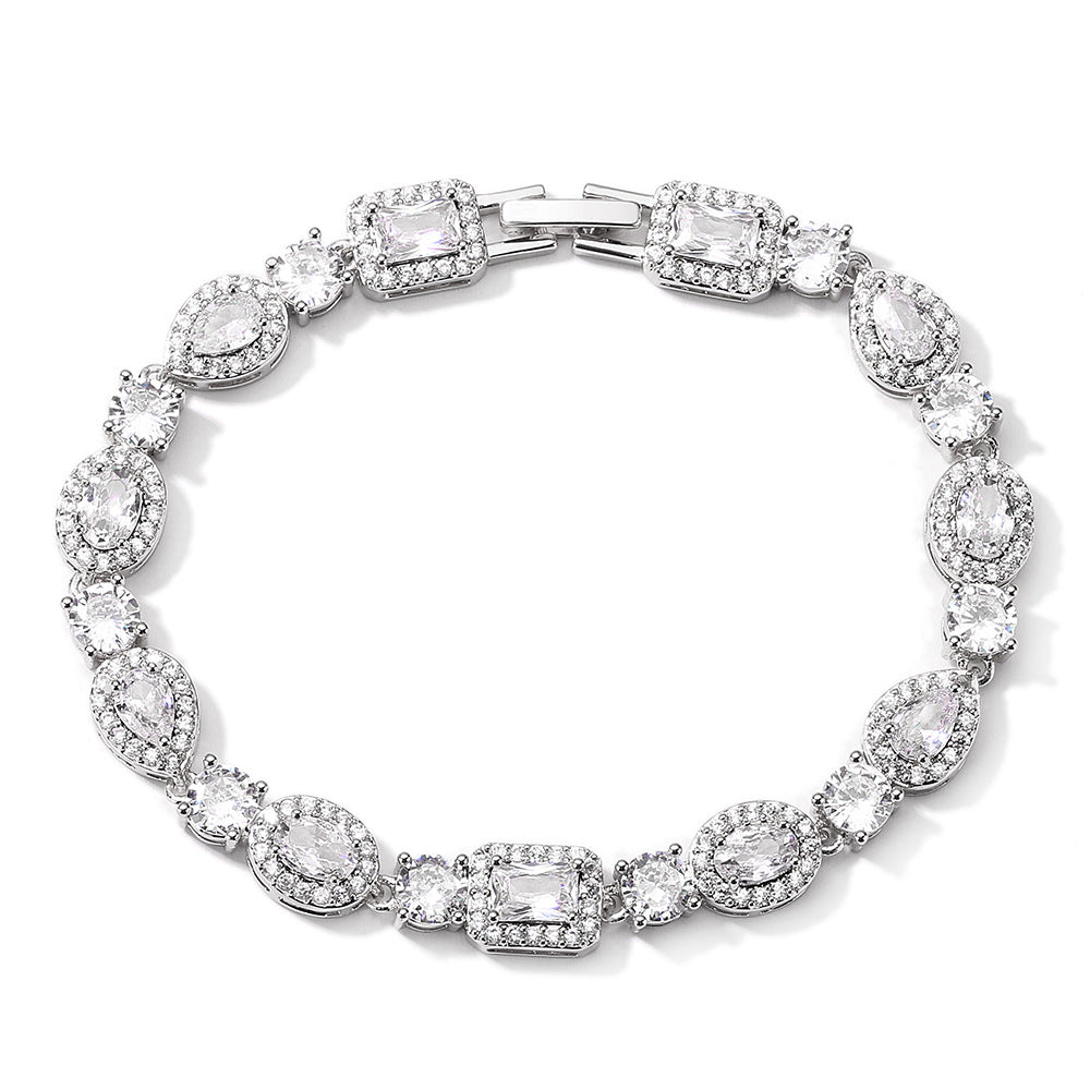 Elegant Pearl and Zircon Bracelet for Women