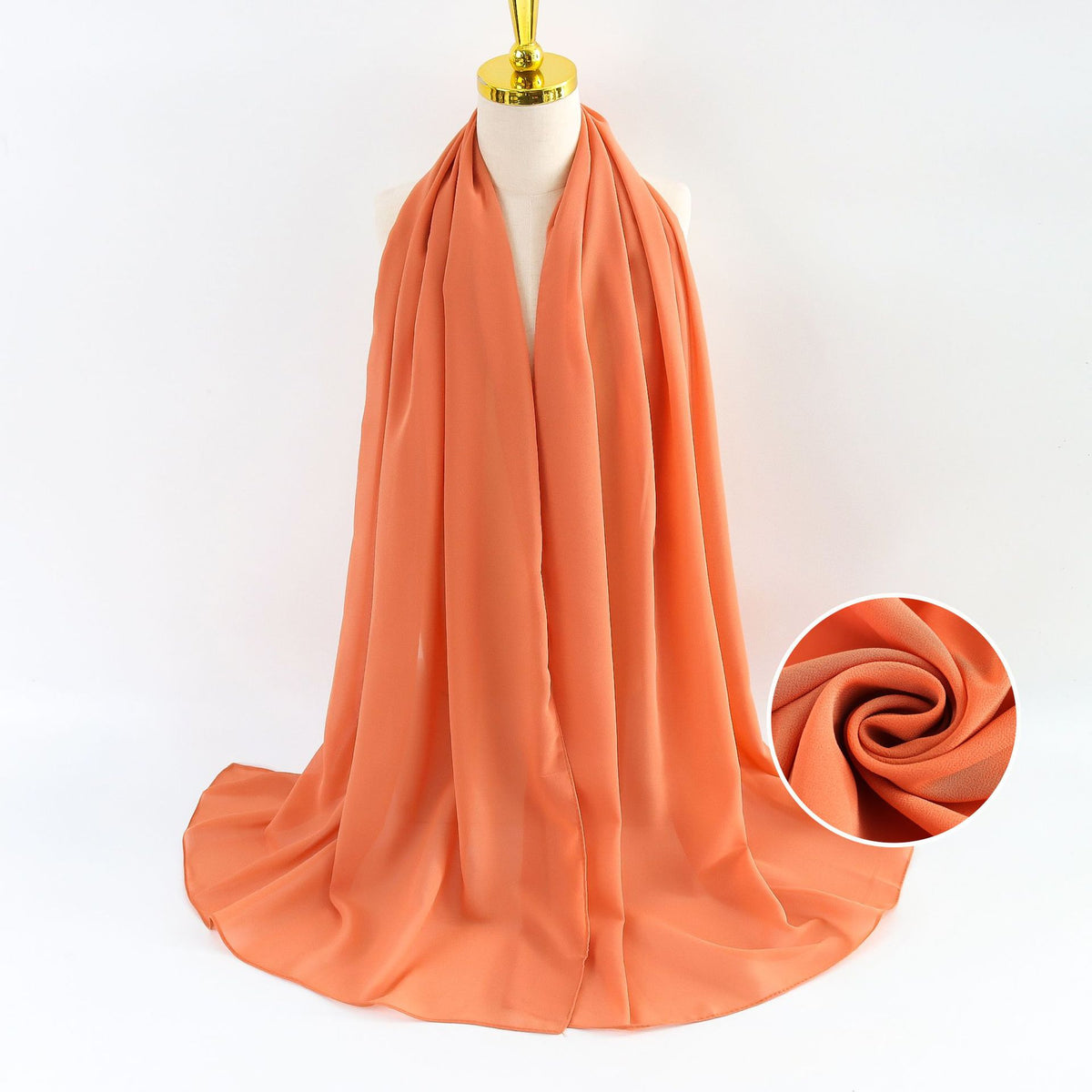 Elegant Pearl Chiffon Scarf for Women