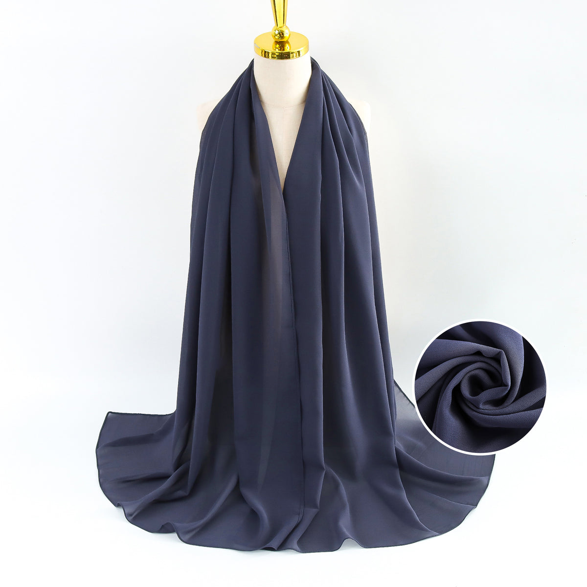 Elegant Pearl Chiffon Scarf for Women