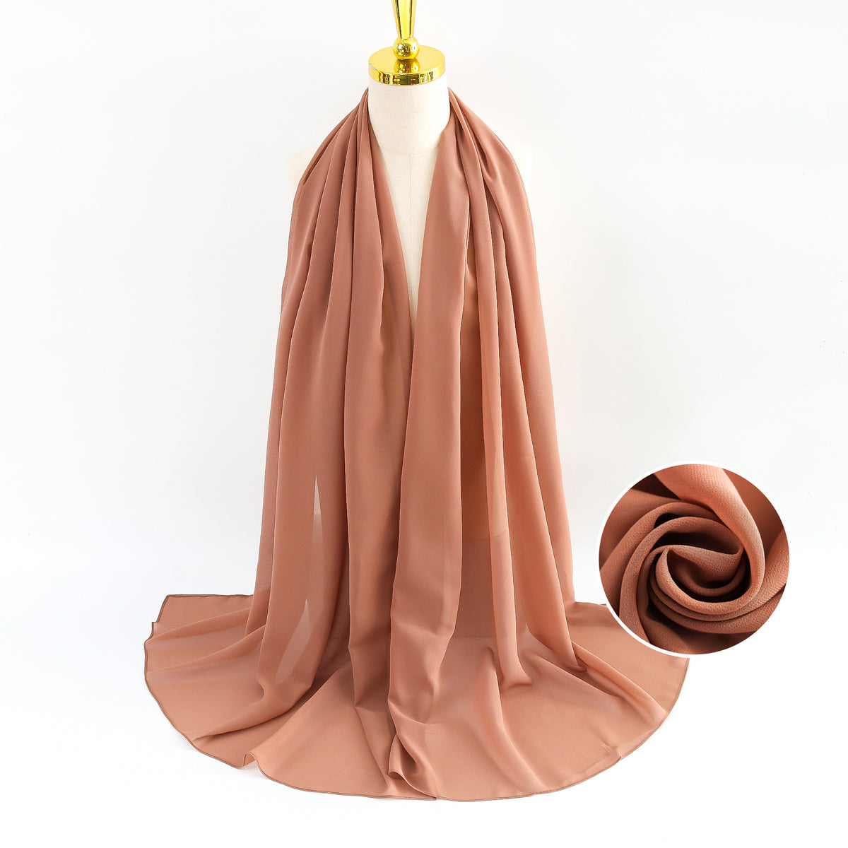 Elegant Pearl Chiffon Scarf for Women