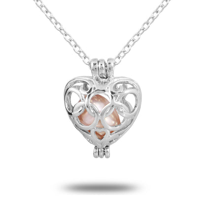 Elegant Pearl Necklace with Oyster Pendant