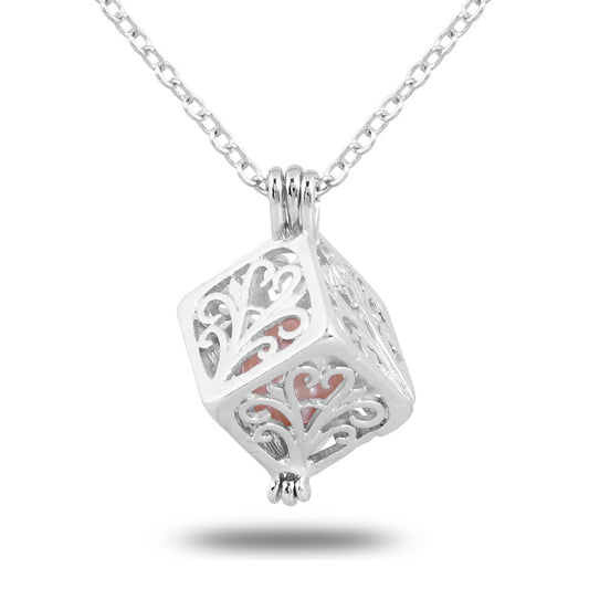 Elegant Pearl Necklace with Oyster Pendant