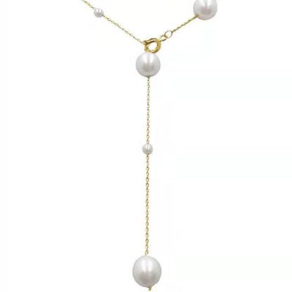 Elegant Pearl Tassel Necklace