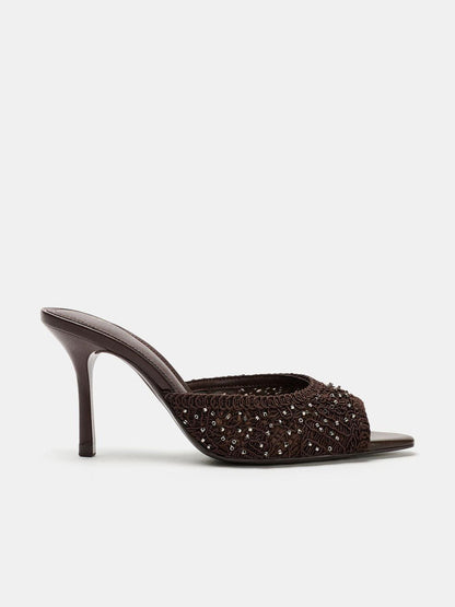 Elegant Peep-Toe Stiletto Heels