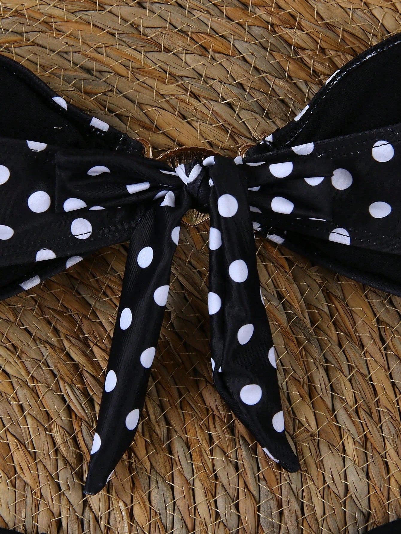 Elegant Polka Dot Print Crop Top and Skirt Set