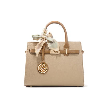 Elegant PU Leather Crossbody Handbag with Bow Detail