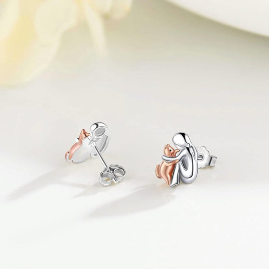 Elegant Puppy Animal Stud Earrings