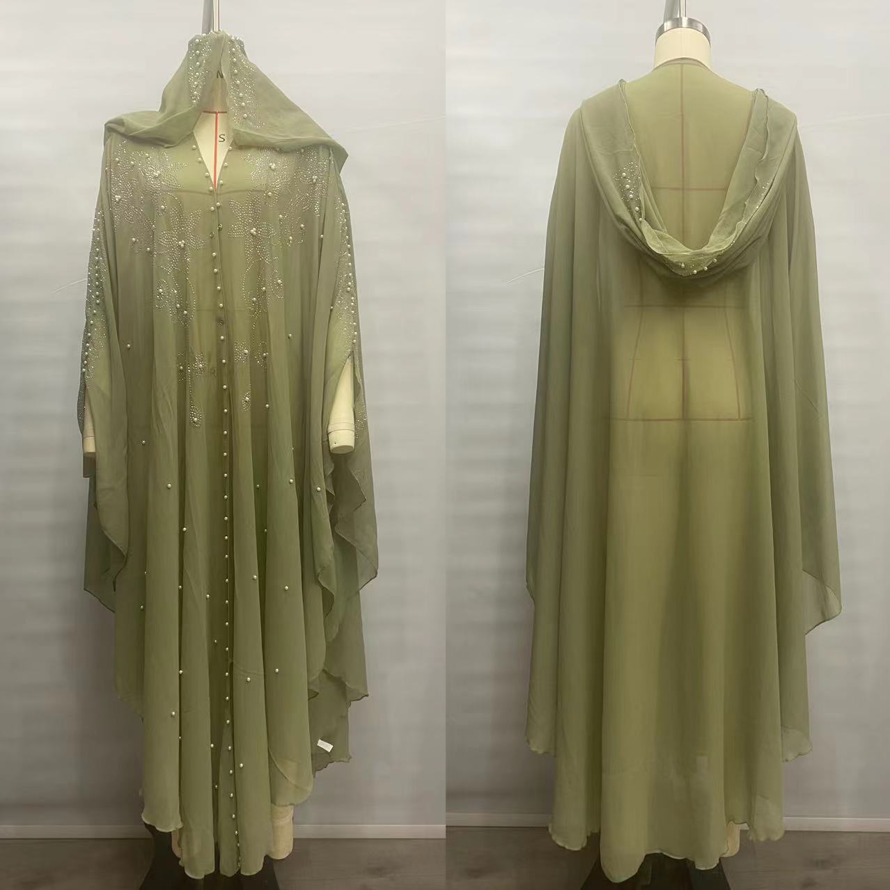 Elegant Rhinestone Chiffon Long Dress for Women