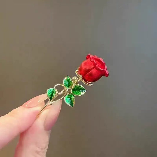 Elegant Rose Brooch