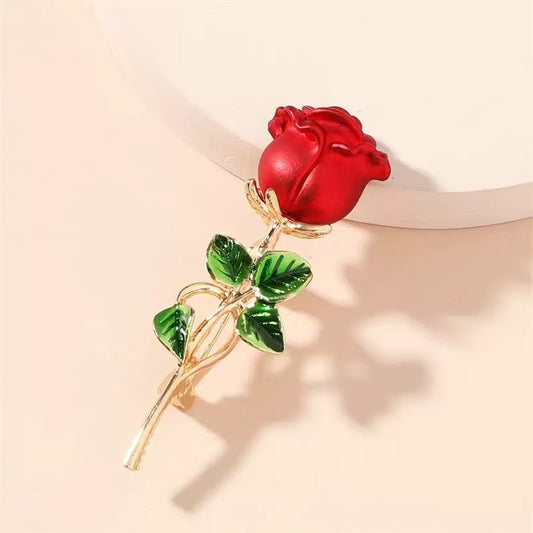 Elegant Rose Brooch