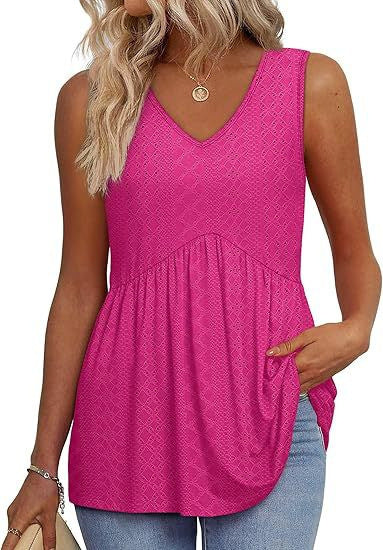 Elegant Ruffled Sleeveless Women's Vest