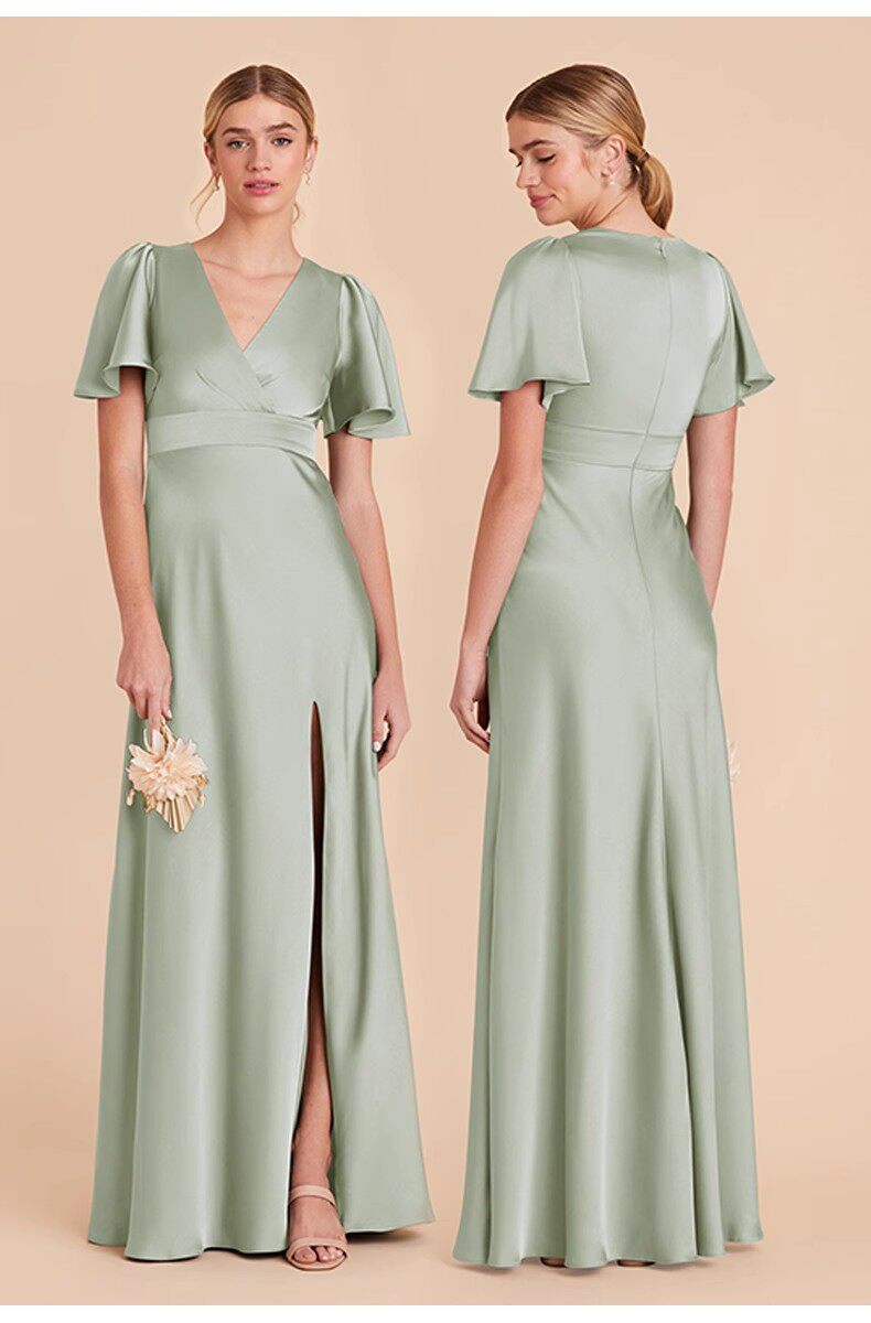 Elegant Satin Evening Dress for Formal Events