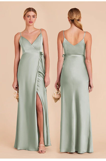 Elegant Satin Evening Dress for Formal Events