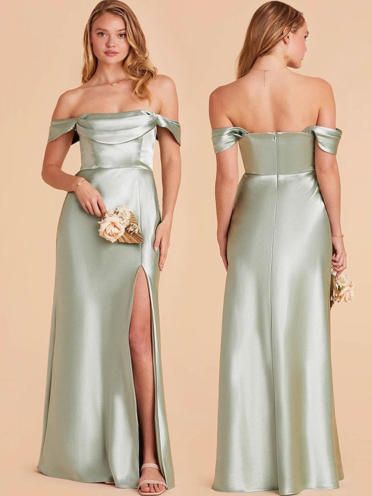 Elegant Satin Evening Dress for Formal Events