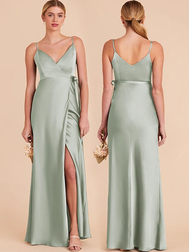 Elegant Satin Evening Dress for Formal Events