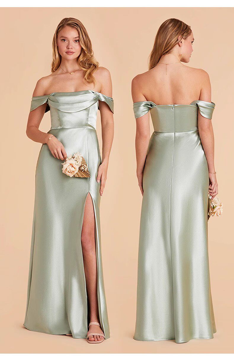 Elegant Satin Evening Dress for Formal Events