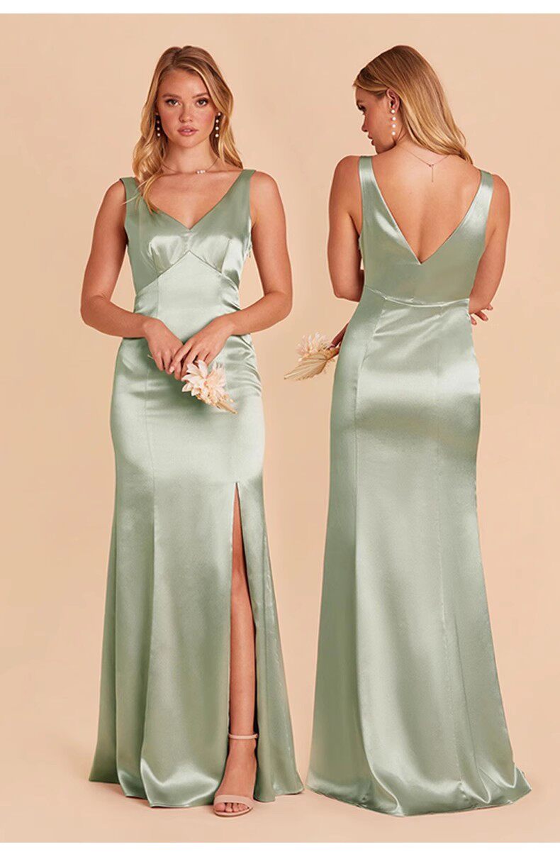 Elegant Satin Evening Dress for Formal Events