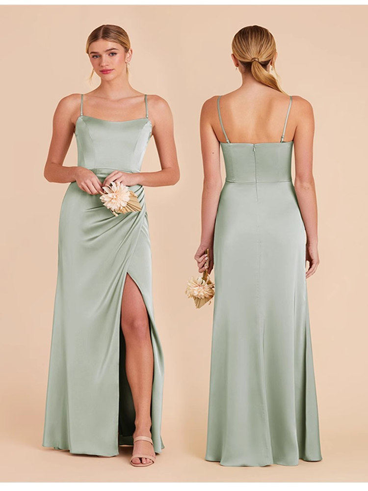 Elegant Satin Evening Dress for Formal Events