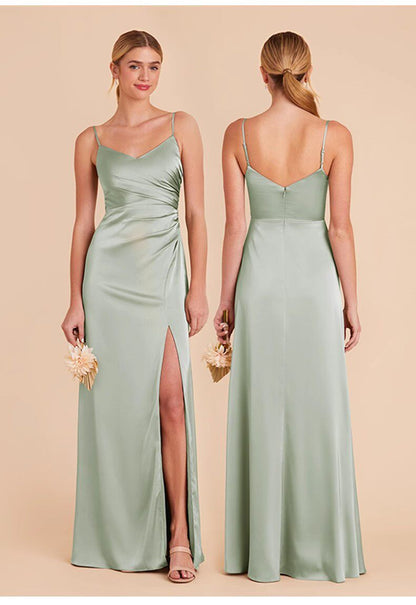 Elegant Satin Evening Dress for Formal Events