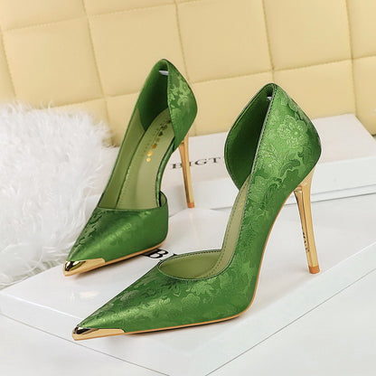 Elegant Satin Stiletto Heels