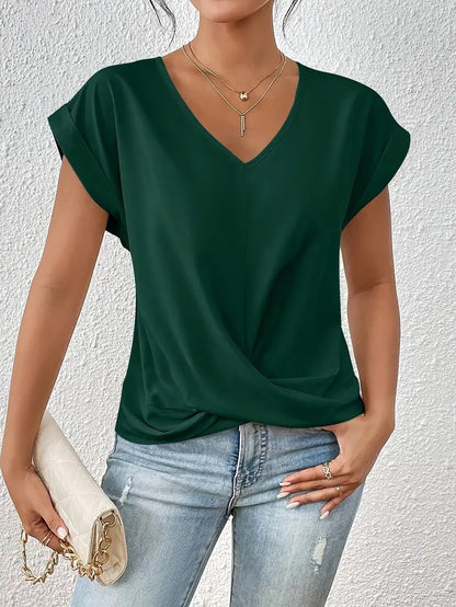 Elegant short-sleeved top