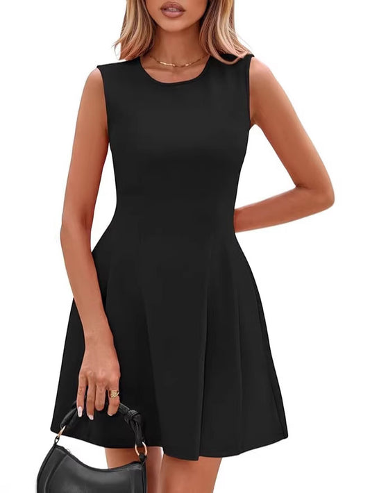 Elegant Sleeveless A-Line Dress