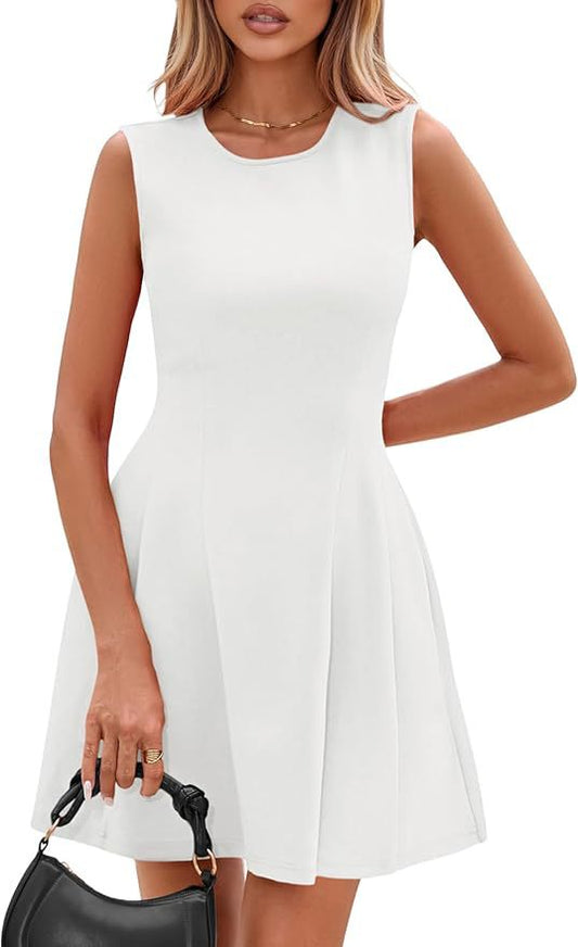 Elegant Sleeveless A-Line Dress