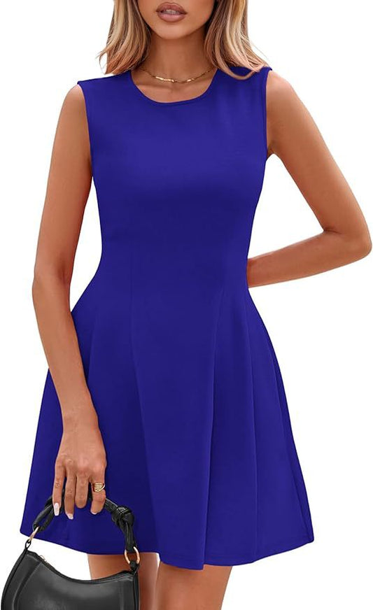 Elegant Sleeveless A-Line Dress