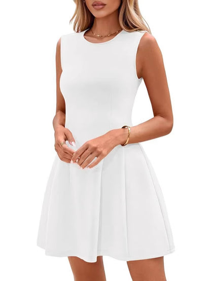 Elegant Sleeveless A-Line Dress