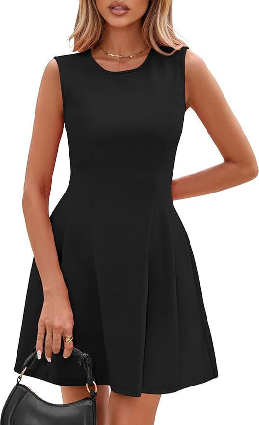 Elegant Sleeveless A-Line Dress