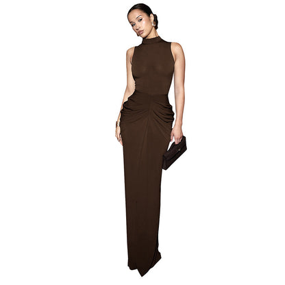 Elegant Sleeveless Bodycon Long Dress