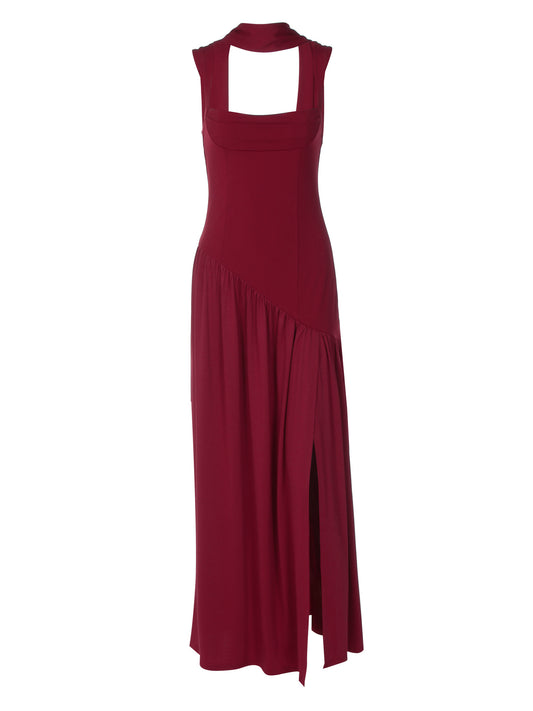 Elegant Sleeveless Ribbon Dress