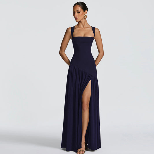 Elegant Sleeveless Ribbon Dress