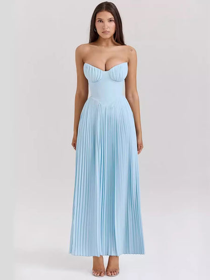 Elegant Sleeveless Tube Top Dress