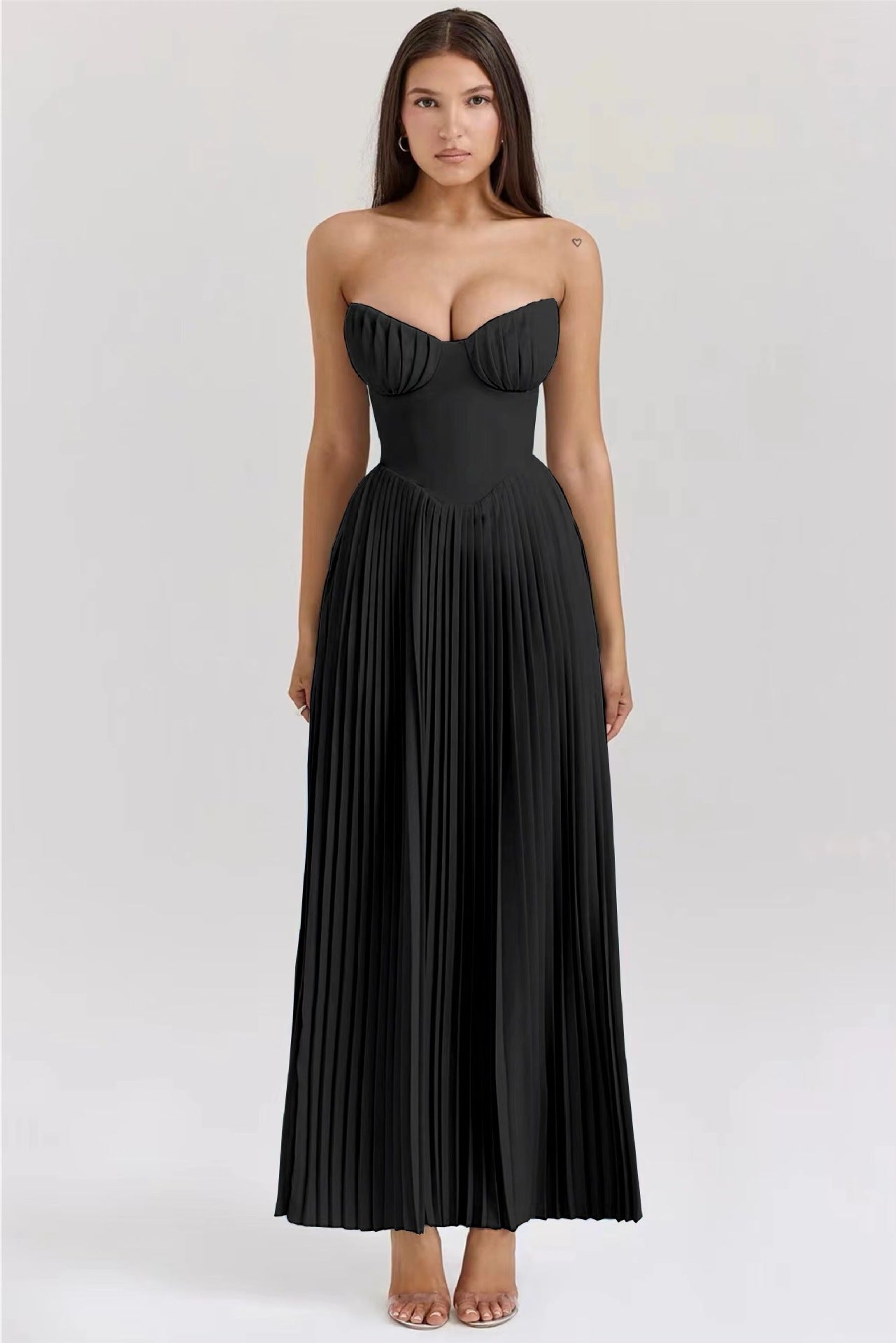 Elegant Sleeveless Tube Top Dress
