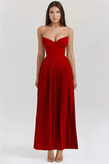 Elegant Sleeveless Tube Top Dress