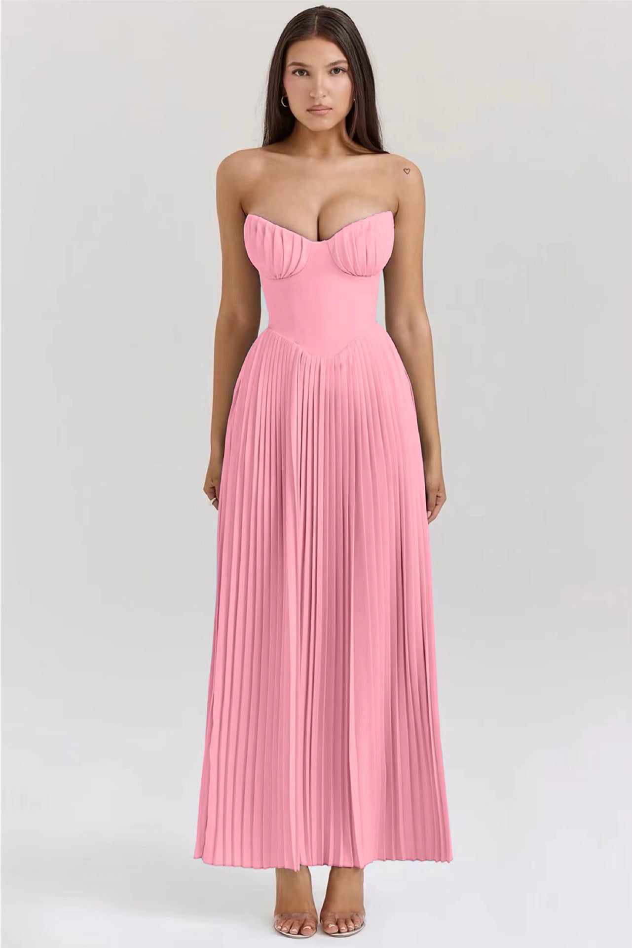 Elegant Sleeveless Tube Top Dress
