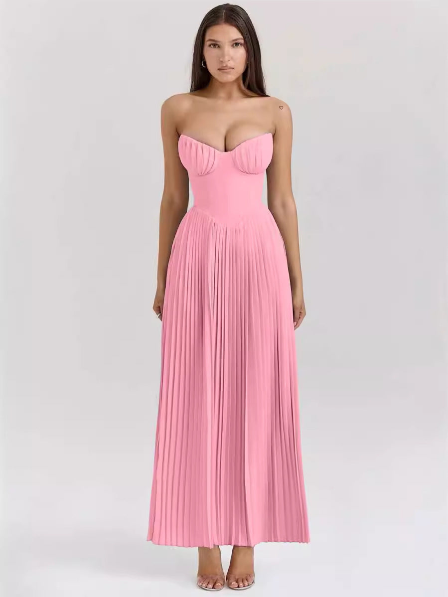 Elegant Sleeveless Tube Top Dress