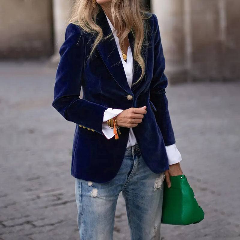 Elegant Slim-fit Women's Suit Jacket