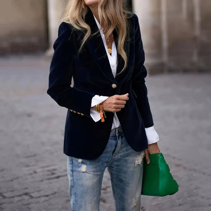 Elegant Slim-fit Women's Suit Jacket
