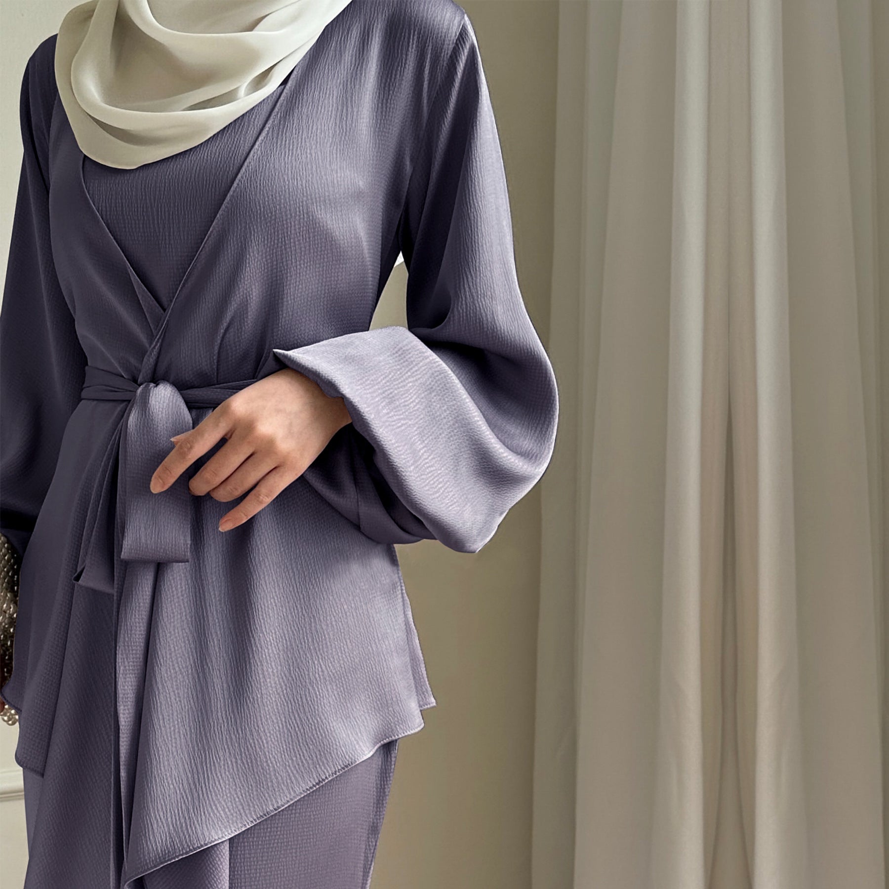 Elegant Solid Color Two-Piece
