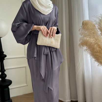 Elegant Solid Color Two-Piece